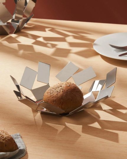 Alessi cestino in acciaio lucido la stanza dello scirocco