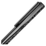 Swarovski penna a sfera crystal shimmer nero laccato nero