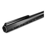 Swarovski penna a sfera crystal shimmer nero laccato nero