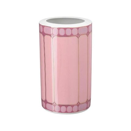 Swarovski x Rosenthal vaso 27 cm rosa signum
