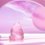 Lalique motivo panda rosa