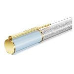 Swarovski penna a sfera crystalline lustre multicolore placcato color oro