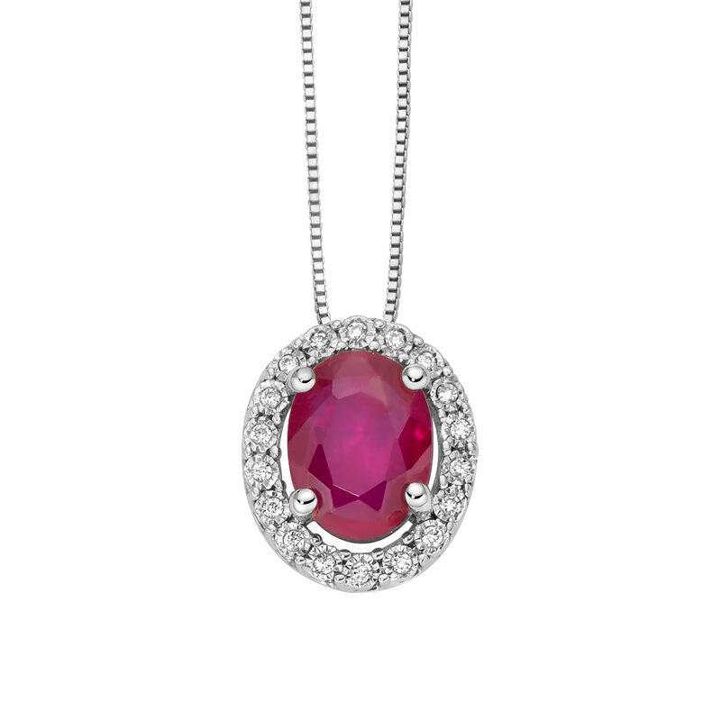Donnaoro luce collierino con rubino e diamanti Donnaoro luce collierino con rubino e diamanti