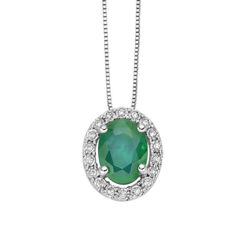 Donnaoro luce collierino con smeraldo e diamanti Donnaoro luce collierino con smeraldo e diamanti