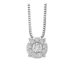 Donnaoro luce collierino punto luce con diamanti