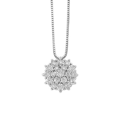 Donnaoro luce collierino fantasia con diamanti