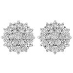 Donnaoro luce orecchini fantasia con diamanti