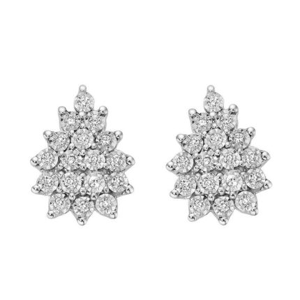 Donnaoro luce orecchini fantasia con diamanti