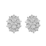 Donnaoro luce orecchini fantasia con diamanti