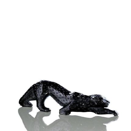 Lalique motivo pantera zeila nera