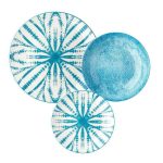 Evviva servizio tavola 36 pezzi porcellana azzurro