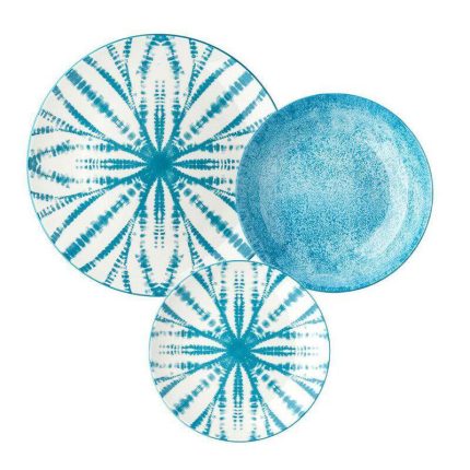 Evviva servizio tavola 36 pezzi porcellana azzurro