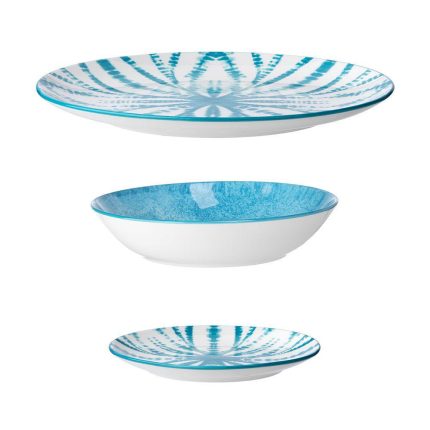 Evviva servizio tavola 36 pezzi porcellana azzurro