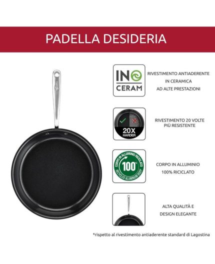 Lagostina padella 24 cm desideria