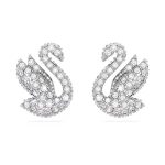 Swarovski orecchini a lobo swan