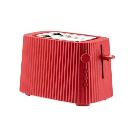 Alessi tostapane completo di pinze colore rosso Plisse