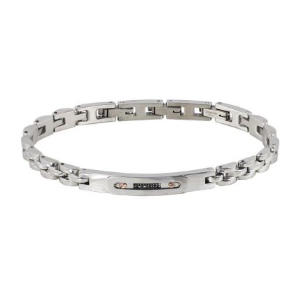 Rossoamante bracciale in acciaio