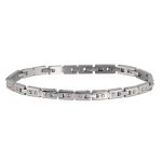 Rossoamante bracciale in acciaio