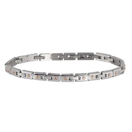 Rossoamante bracciale in acciaio