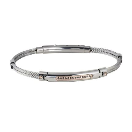 Rossoamante bracciale in acciaio