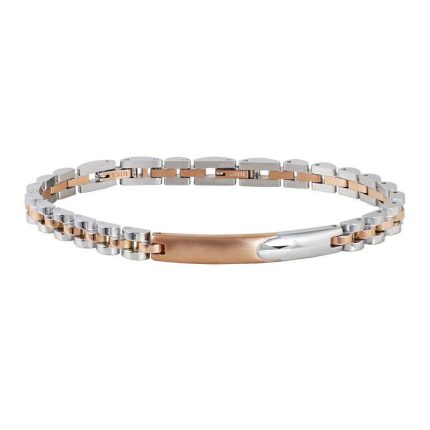 Rossoamante bracciale in acciaio