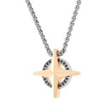 Rossoamante collana stella maris in acciaio