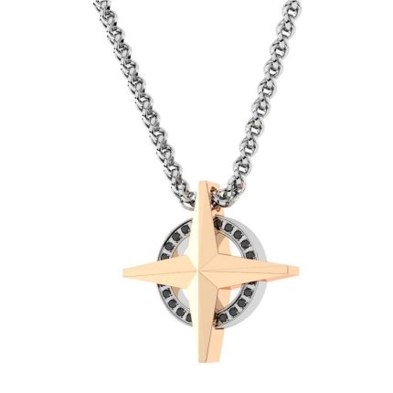 Rossoamante collana stella maris in acciaio