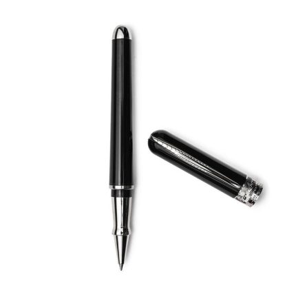Pineider penna roller nera Avatar ur glossy palladium