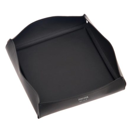 Pineider svuotatasche semplice in pelle nera Daily