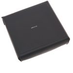 Pineider svuotatasche semplice in pelle nera Daily