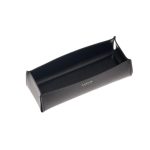 Pineider portapenne semplice in pelle nera Daily