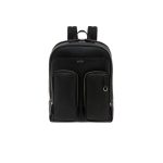 Pineider zaino porta pc 15 pollici in pelle nera bottalata Daily