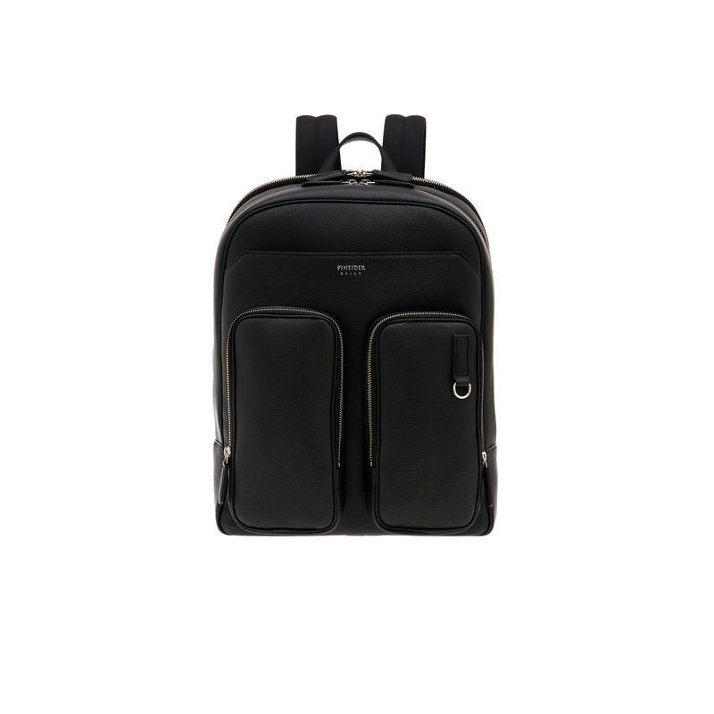 Pineider zaino porta pc 15 pollici in pelle nera bottalata Daily Pineider zaino porta pc 15 pollici in pelle nera bottalata Daily