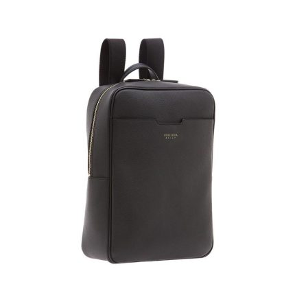 Pineider zaino porta pc 15 pollici in pelle nera bottalata Daily