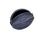 Pineider porta monete in pelle dark blue Embossed empress