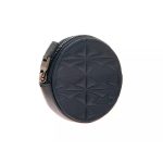 Pineider porta monete in pelle dark blue Embossed empress