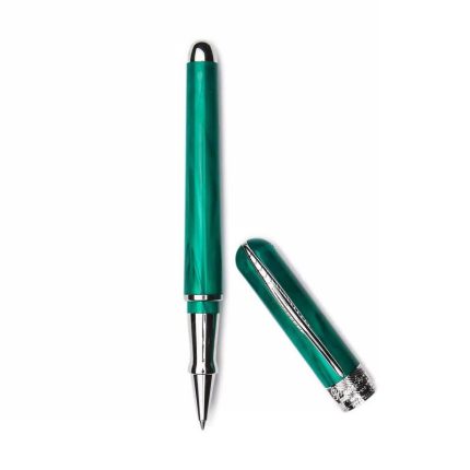 Pineider penna roller verde foresta Classic palladium