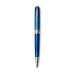 Pineider penna sfera blu Classic palladium