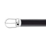 Montblanc Cintura Reversibile Horseshoe 30 mm in Pelle Nera - Marrone
