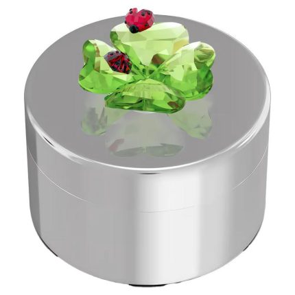 Swarovski Idyllia Quadrifoglio e Coccinella Scatola decorativa