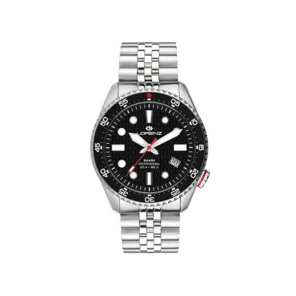 Lorenz Orologio maschile automatico con datario 39mm Shark 5