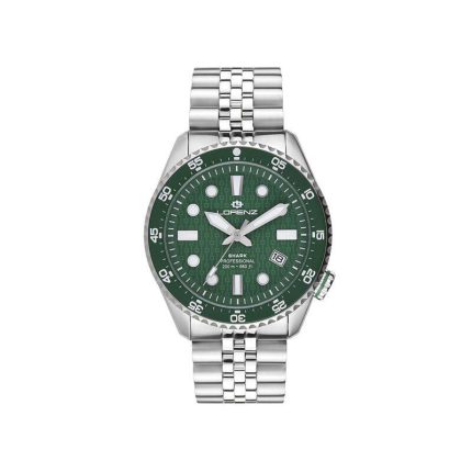 Lorenz Orologio maschile automatico con datario 39mm Shark 5
