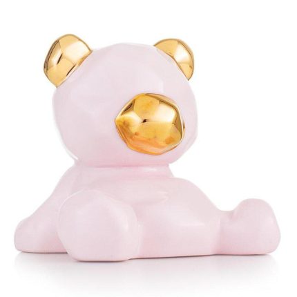 Emo Orsetto in ceramica rosa cipria