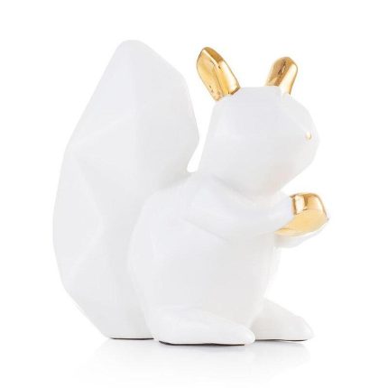 Emo Scoiattolo in ceramica bianco