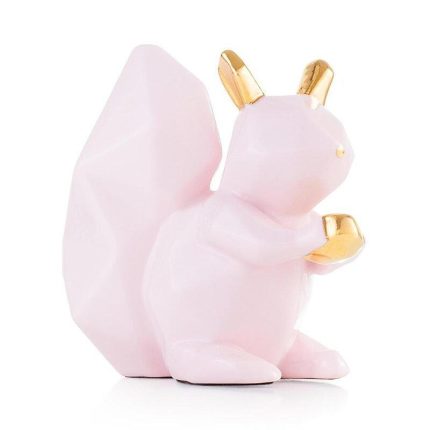 Emo Scoiattolo in ceramica rosa cipria