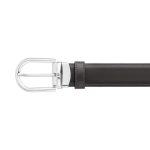 Montblanc Cintura Reversibile Horseshoe 30 mm in Pelle Nera - Marrone