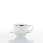 Weissestal 6 Tazze the con piattini Plus Gold Line