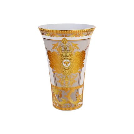 Baci milano Vaso in porcellana color tortora - Minerva