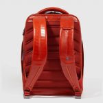 Piquadro Zaino arancio in pelle porta pc 15,6 Blue Square