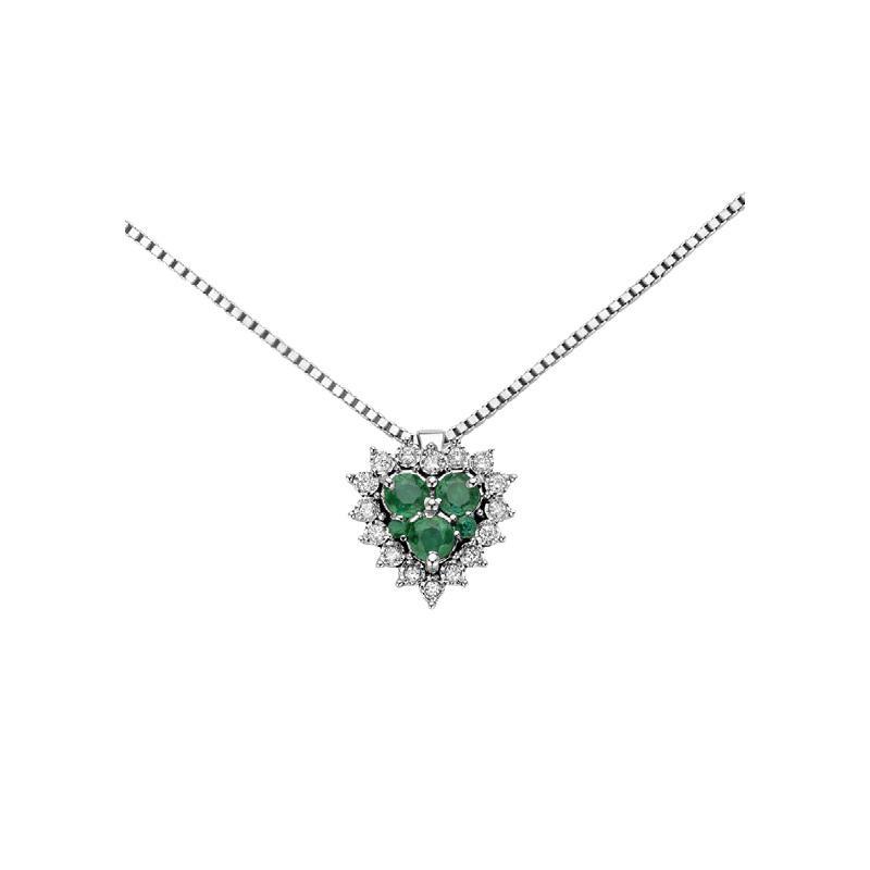 Donnaoro luce collierino con smeraldo e diamanti Donnaoro luce collierino con smeraldo e diamanti